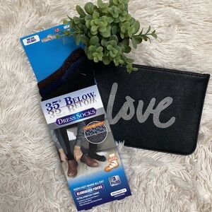 35 Below Dress Socks - 3 Pairs 💗 Black Navy & Brown